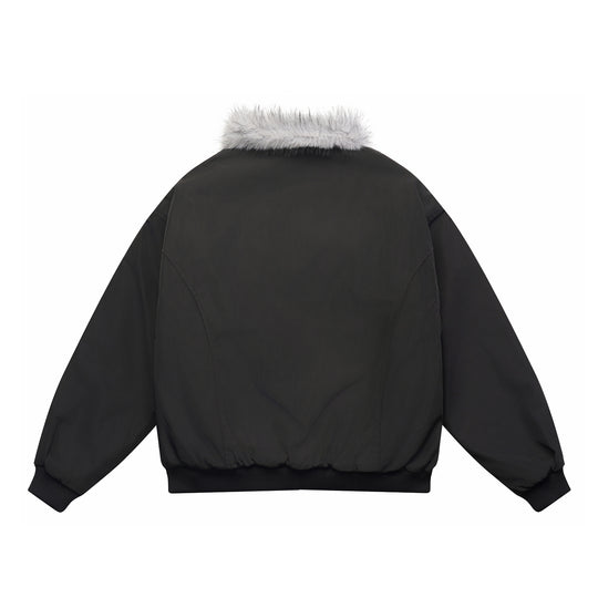 Herren Boxy-Bomberjacke mit kuscheligem Kunstfellkragen und winddichter Thermofütterung Shop Nory