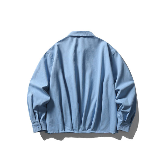 Unisex Leichte Oversize-Blousonjacke mit halbem Reißverschluss und Kentkragen Shop Nory