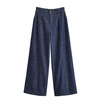 Jeansblaue lange Hose