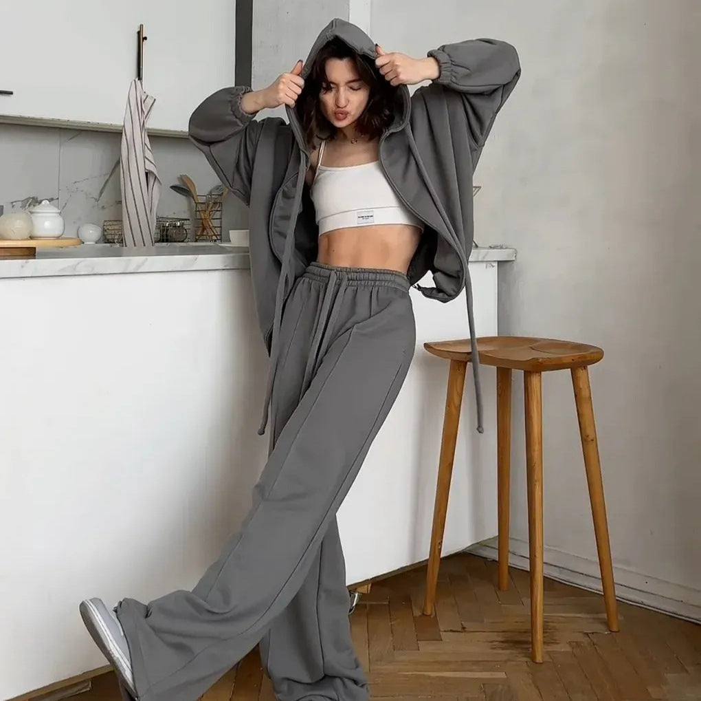 Damen Sweatanzug mit Jogginghose Set Shopnory