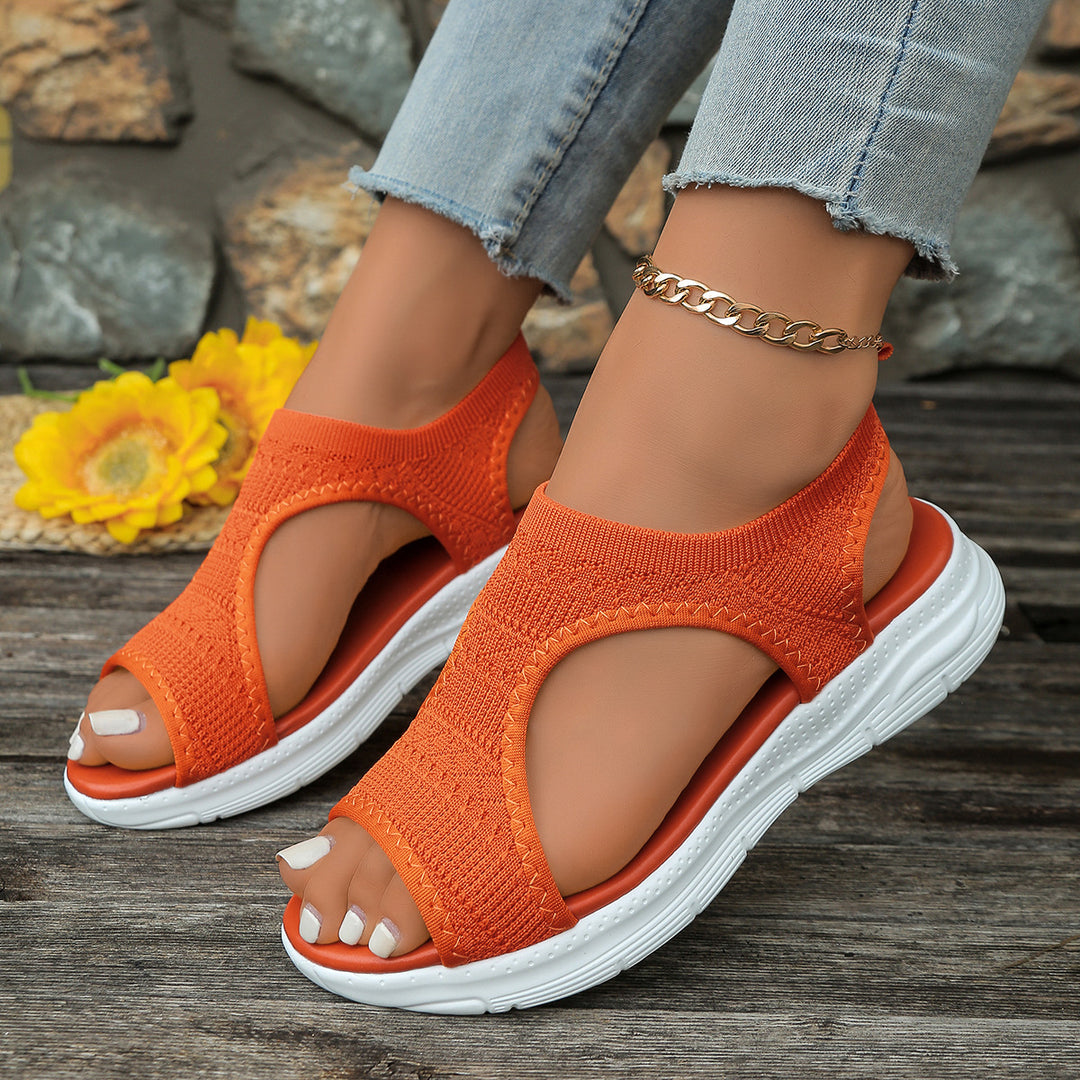 Damen Sportliche Strick-Sandalen mit atmungsaktivem Obermaterial und dämpfender Laufsohle Shop Nory