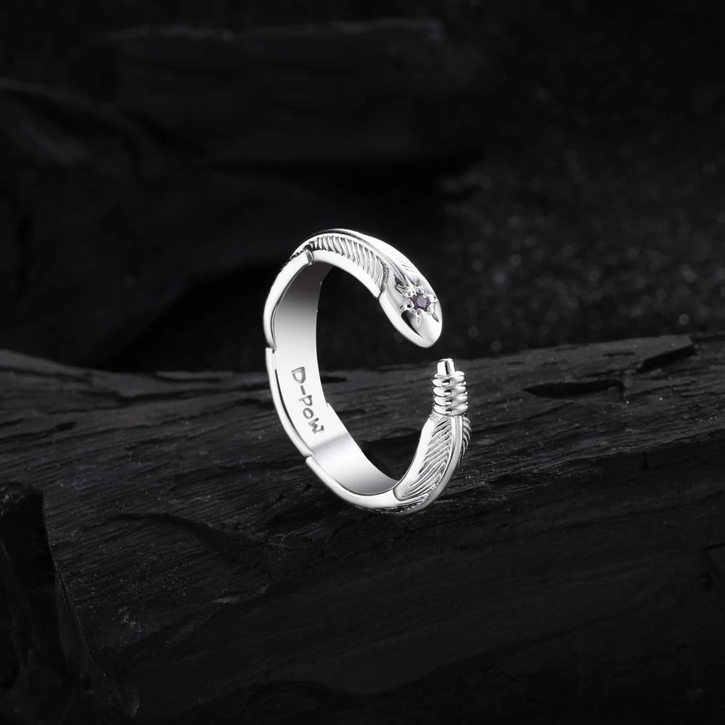 Damen Offener Ring mit kunstvollem Design und funkelnden Details Shop Nory
