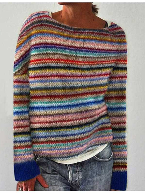 Damen nan Norwegerpullover aus Wollmix mit Rundhalsausschnitt und traditionellem Fair-Isle-Yoke Shop Nory