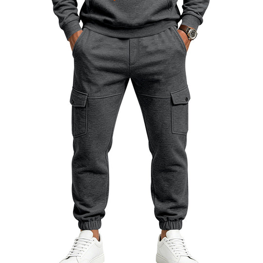 Herren Cargo-Jogginghose mit aufgesetzten Klappentaschen und elastischem Bündchen Shop Nory