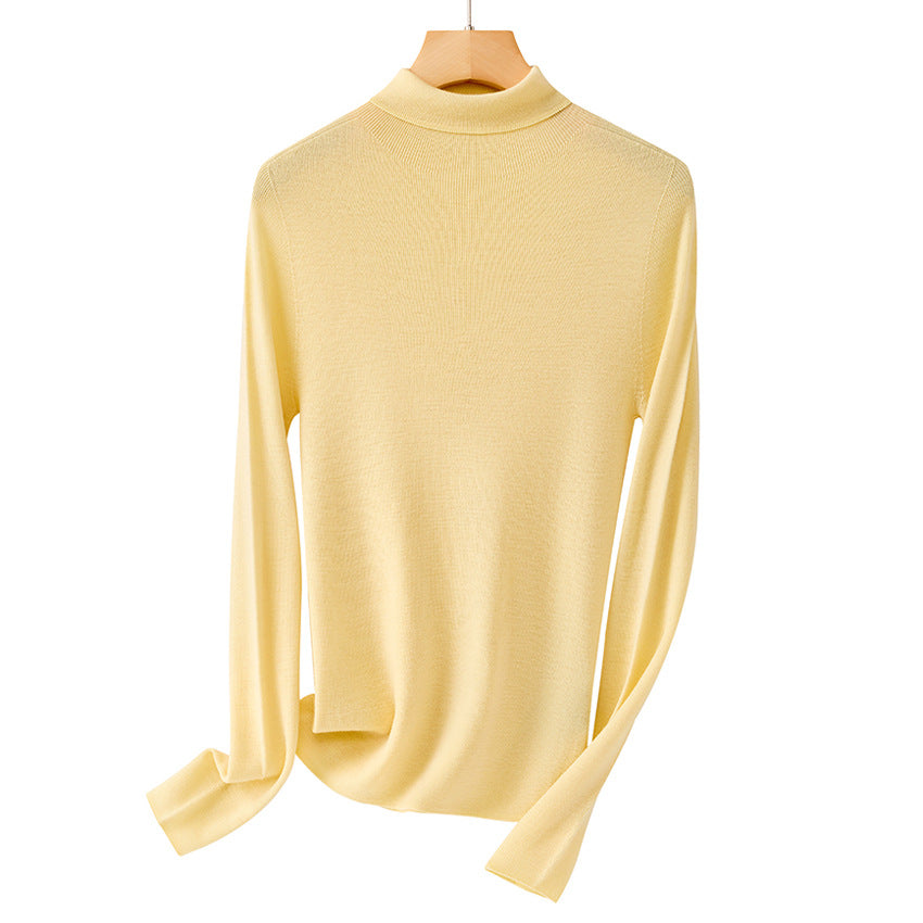 Damen Leichter Feinstrick-Rollkragenpullover mit fließender Passform Shop Nory