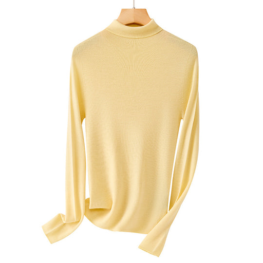 Damen Leichter Feinstrick-Rollkragenpullover mit fließender Passform Shop Nory