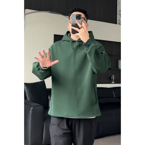 Herren Oversized Kapuzenpullover mit Dropped-Shoulder, schwerer Baumwollmischung und minimalistischer Silhouette Shop Nory