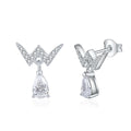 Damen Ohrhänger mit funkelndem Tropfen-Anhänger und exquisiten Zirkonia-Details Shop Nory