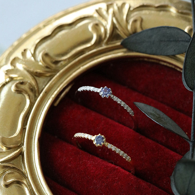 Damen Eleganter Ring mit funkelndem Zirkonia und filigranem Design Shop Nory