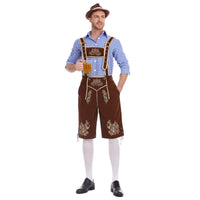3645 (Blaues Oberteil + braune Hose + brauner Hut)