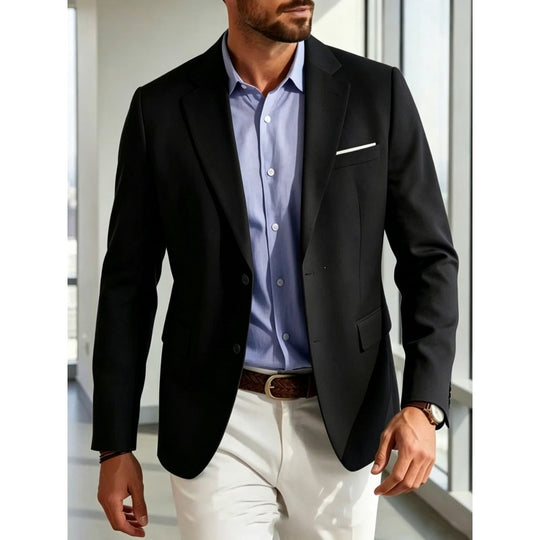Herren Sommerliches Leinen-Blazer-Sakko mit atmungsaktivem Gewebe und taillierter Passform Shop Nory