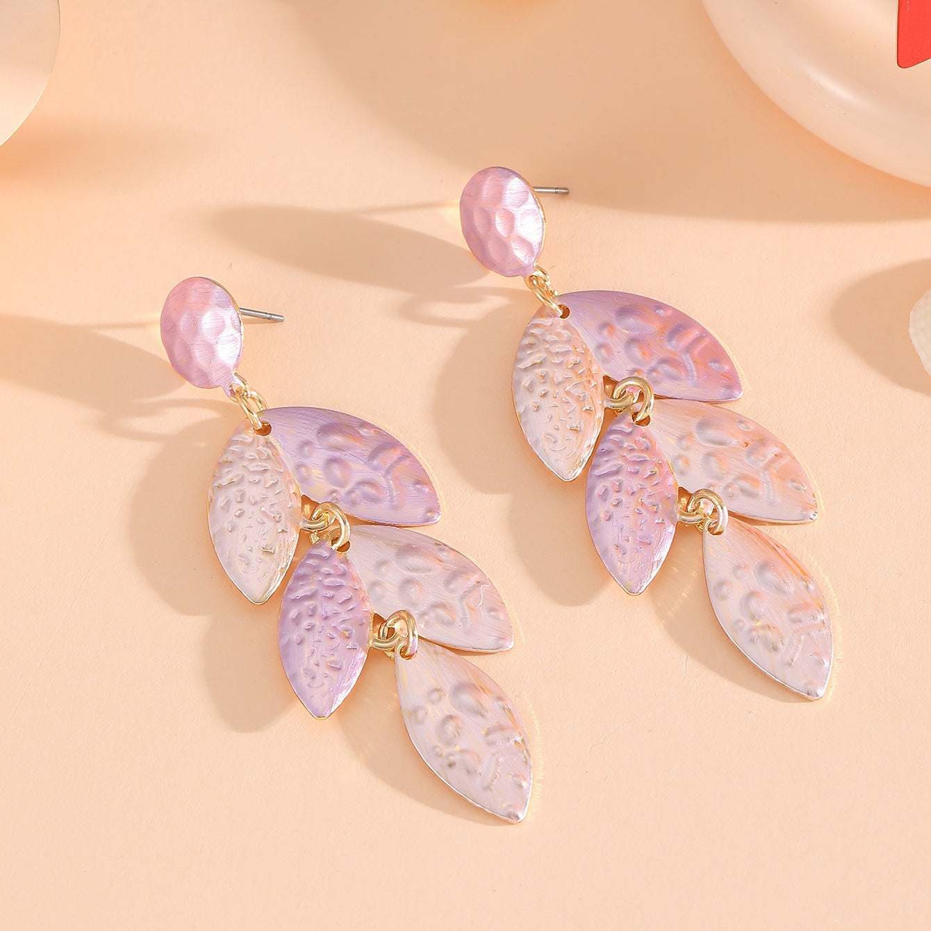 Damen Ohrstecker im floralen Design aus hochwertigem Metall Shop Nory