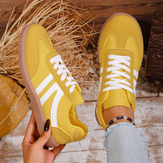 Damen Sportliche Sneakers aus hochwertigem Wildleder mit atmungsaktiver Sohle