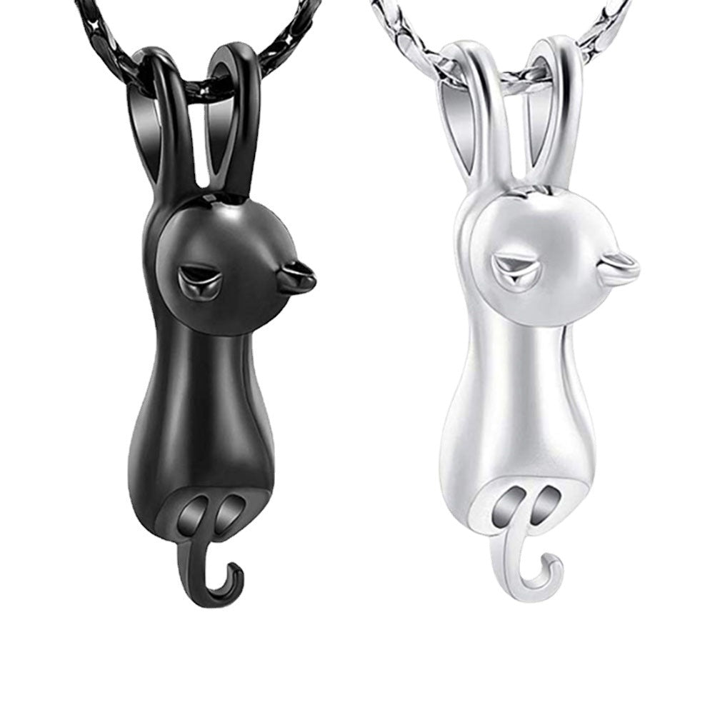 Damen Halskette mit charmantem Katzenanhänger aus hochwertigem Metall Shop Nory