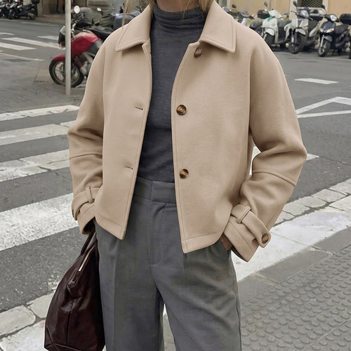 Damen Modische Overshirt Jacke Shop Nory