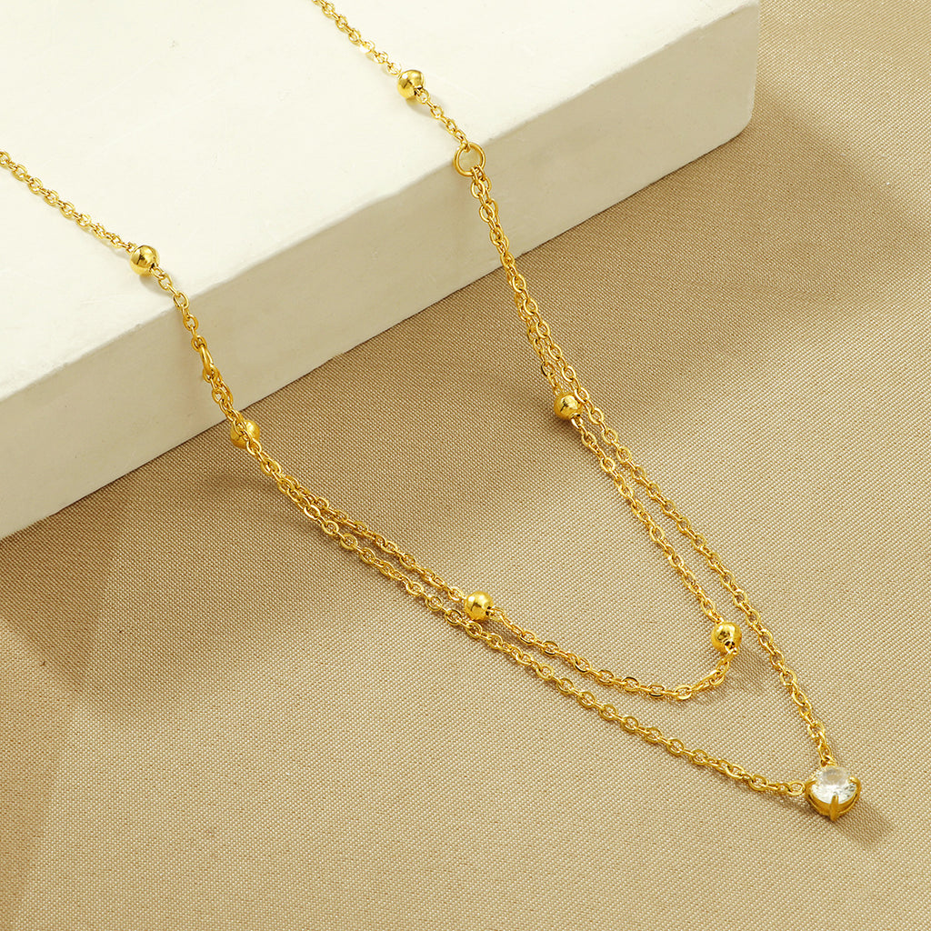 Damen Triple Strand Perlen Kettenhalskette Shop Nory