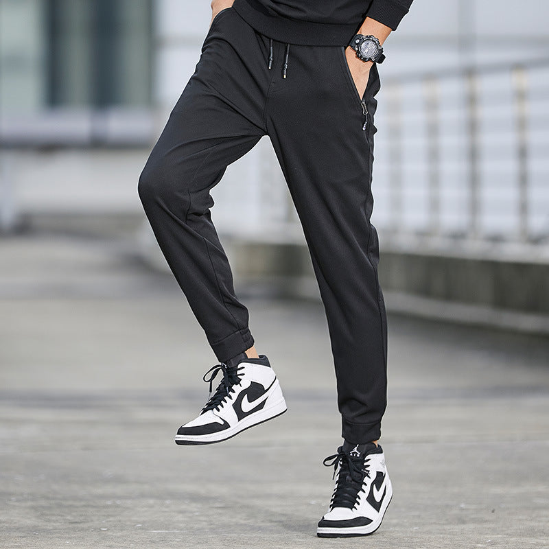 Herren Technische Softshell-Jogginghose mit wasserabweisender Membran, Reißverschlusstaschen und elastischem Kordelbund Shop Nory