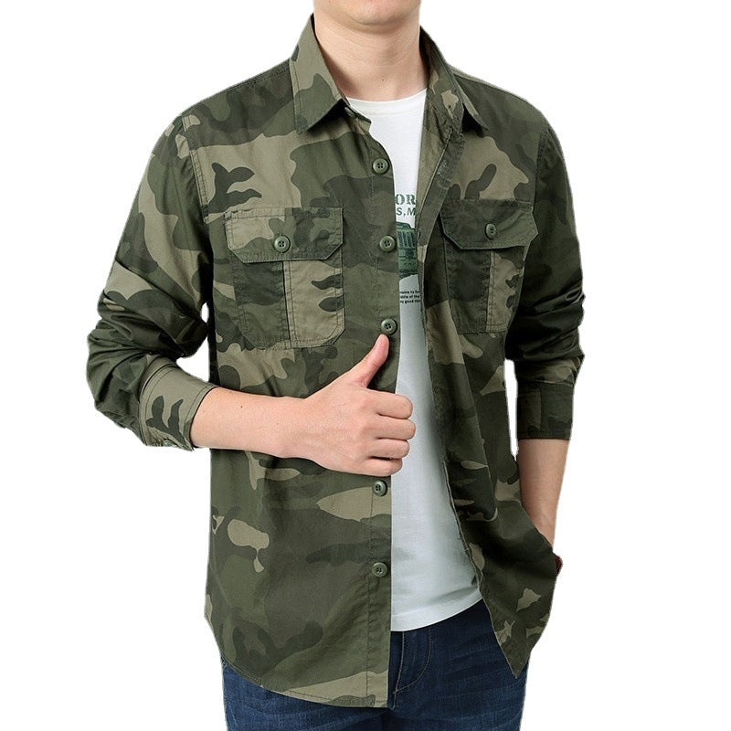 Herren Camouflage-Hemdjacke Shop Nory