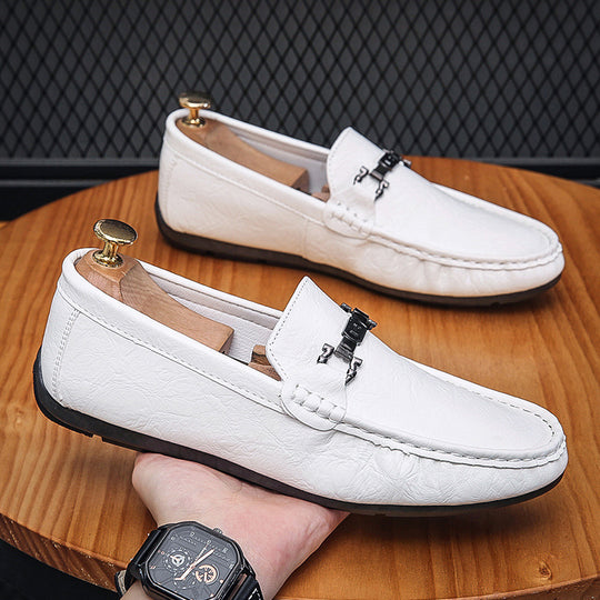 Herren Elegante Mokassins mit schickem Metallverschluss