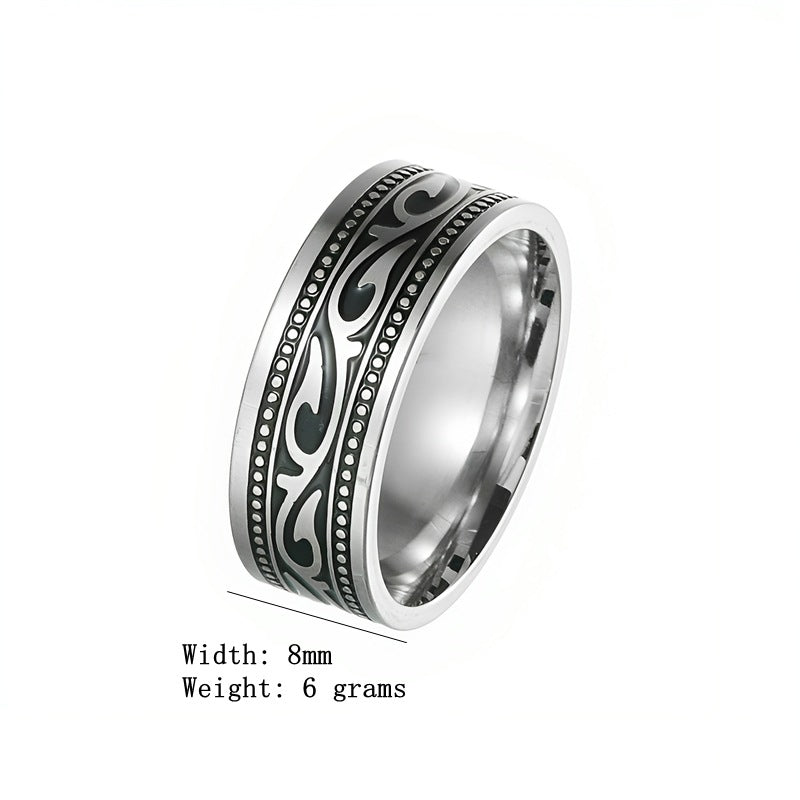 Herren Ring mit kunstvollem dekorativem Muster Shop Nory