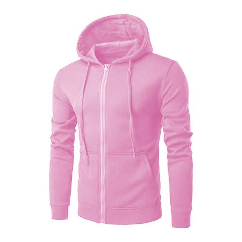 Herren nan schmal geschnittene Zip-Hoodie Jacke mit weichem Fleece-Innenfutter und Kängurutaschen Shop Nory