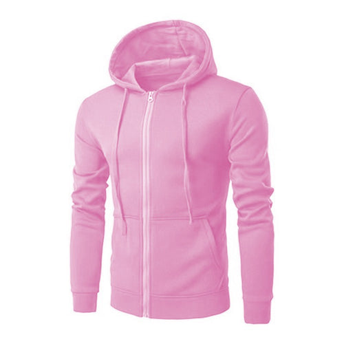 Herren nan schmal geschnittene Zip-Hoodie Jacke mit weichem Fleece-Innenfutter und Kängurutaschen Shop Nory