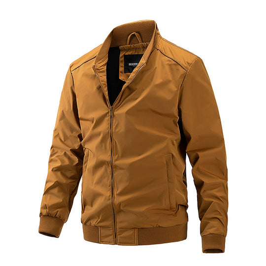 Herren wasserabweisende leichte Bomberjacke mit Rippbündchen Shop Nory