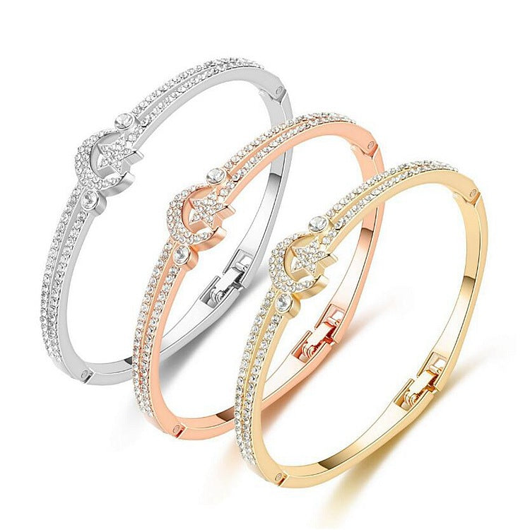 Damen Armreif mit funkelndem Zirkonia-Besatz Shop Nory