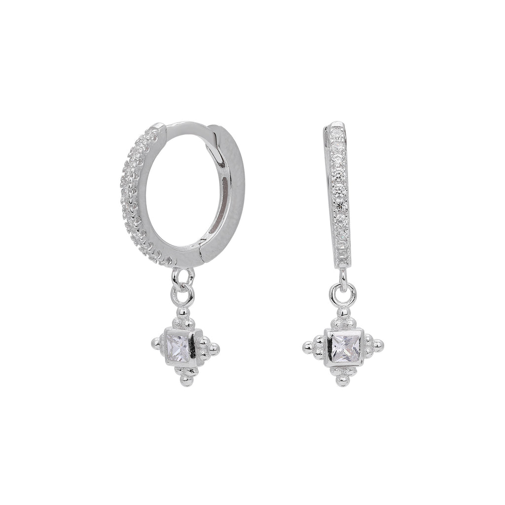 Damen Ohrhänger mit funkelnden Zirkon-Anhängern aus hochwertigem 925 Sterling Silber Shop Nory