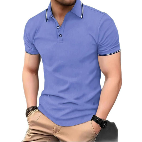 Herren Poloshirt mit modernem Kragen und sportlichem Schnitt