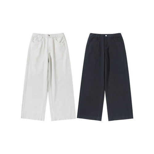 Damen Hochtaillierte Culotte-Hose aus Baumwoll-Twill mit weitem Bein Shop Nory