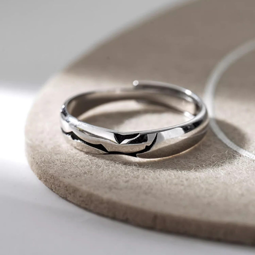 Damenring mit kreativem Bergmotiv Shop Nory