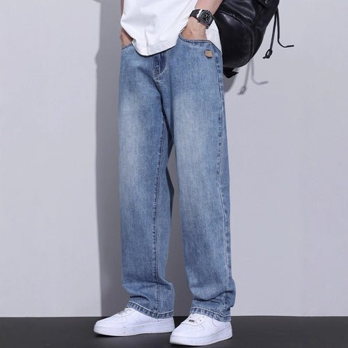 Herren Bequeme Weitbein-Jeans Shop Nory