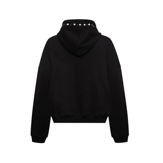 Damen Kapuzen-Zipjacke mit Nietenbesatz und Oversize-Schnitt Shop Nory