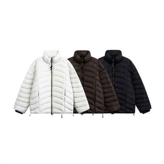 Damen Kurz geschnittene ultraleichte Steppjacke mit Stehkragen Shop Nory