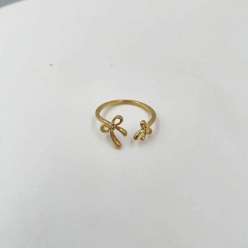 Damen Ring mit filigranem Schleifen-Design Shop Nory