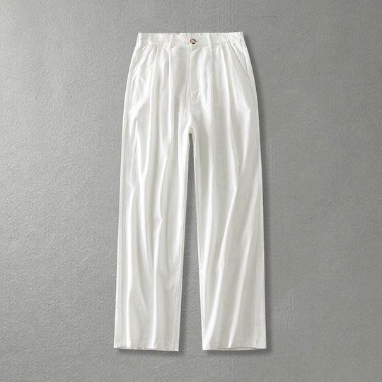 Damen Weite Bundfalten-Hose mit hoher Taille Shop Nory