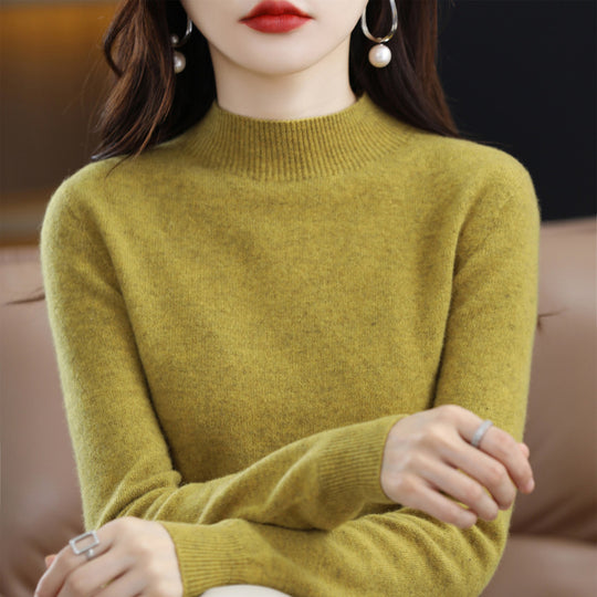 Damen Schlanker Feinstrick-Mockneckpullover mit extrafeinem Flauschfinish und verlängerten Bündchen Shop Nory
