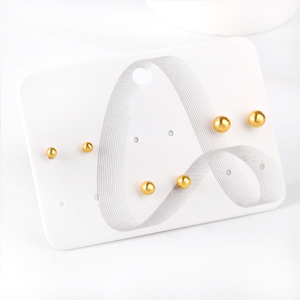 Damen Ohrstecker im Herzen-Design mit buntem Emaille Shop Nory
