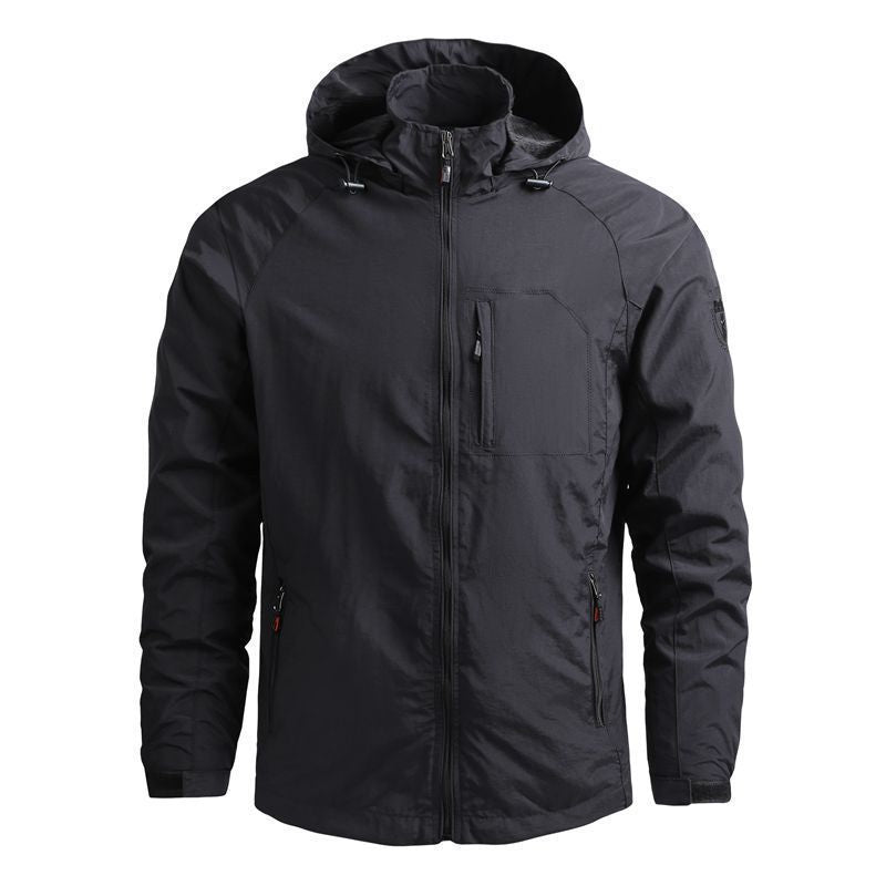 Herren Tactical-Urban Übergangsjacke mit Kapuze, Mesh-Innenfutter und verdeckten Reißverschlusstaschen Shop Nory