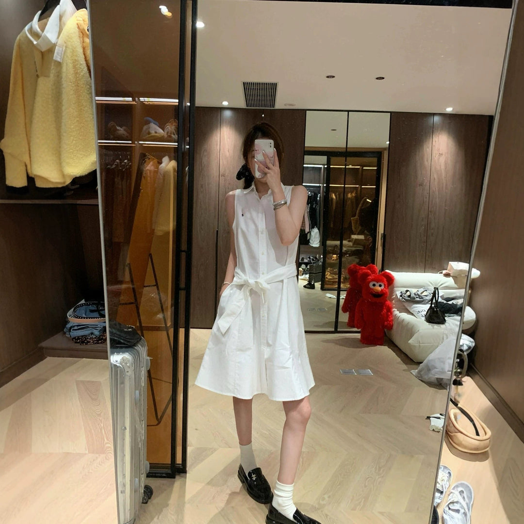 Damen Sommerliches Knoten-Kleid Shop Nory