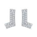 Damen Modische Ohrringe mit geometrischem Design und funkelnden Zirkonia Shop Nory
