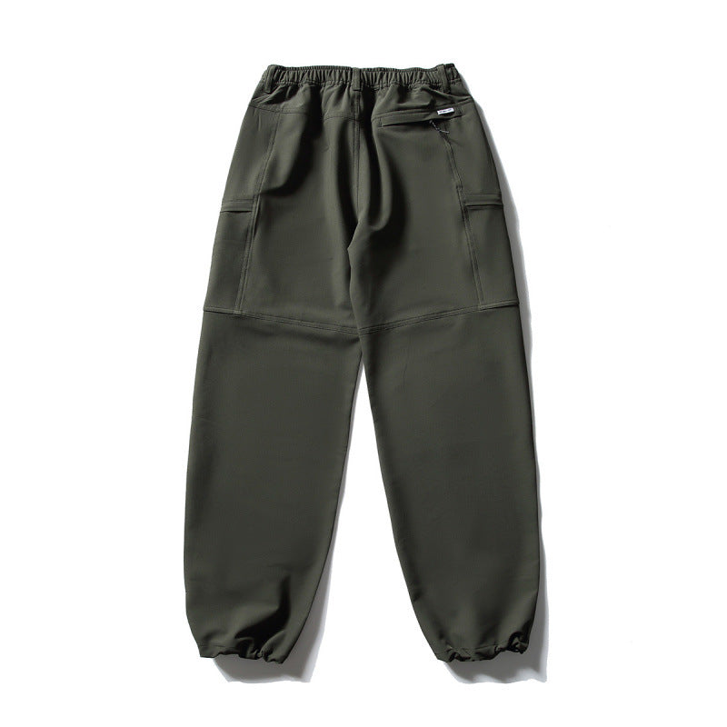Herren Technische Cargo-Freizeithose mit elastischem Bund, Kniepaneelen und Reißverschlusstaschen Shop Nory