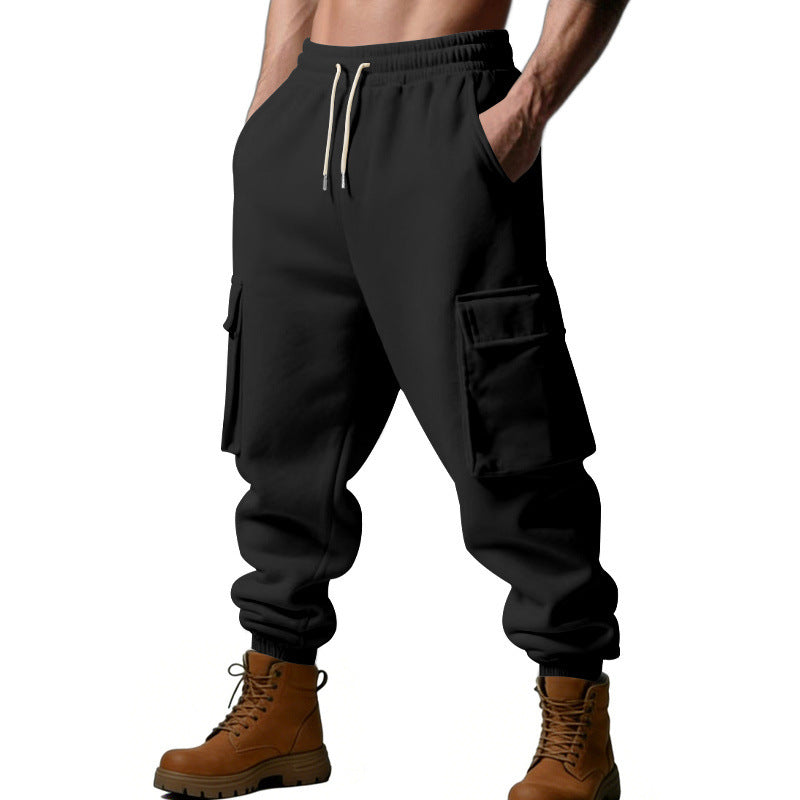 Herren Utility-Jogger mit Cargo-Taschen, Kordelzug und gerippten Bündchen Shop Nory