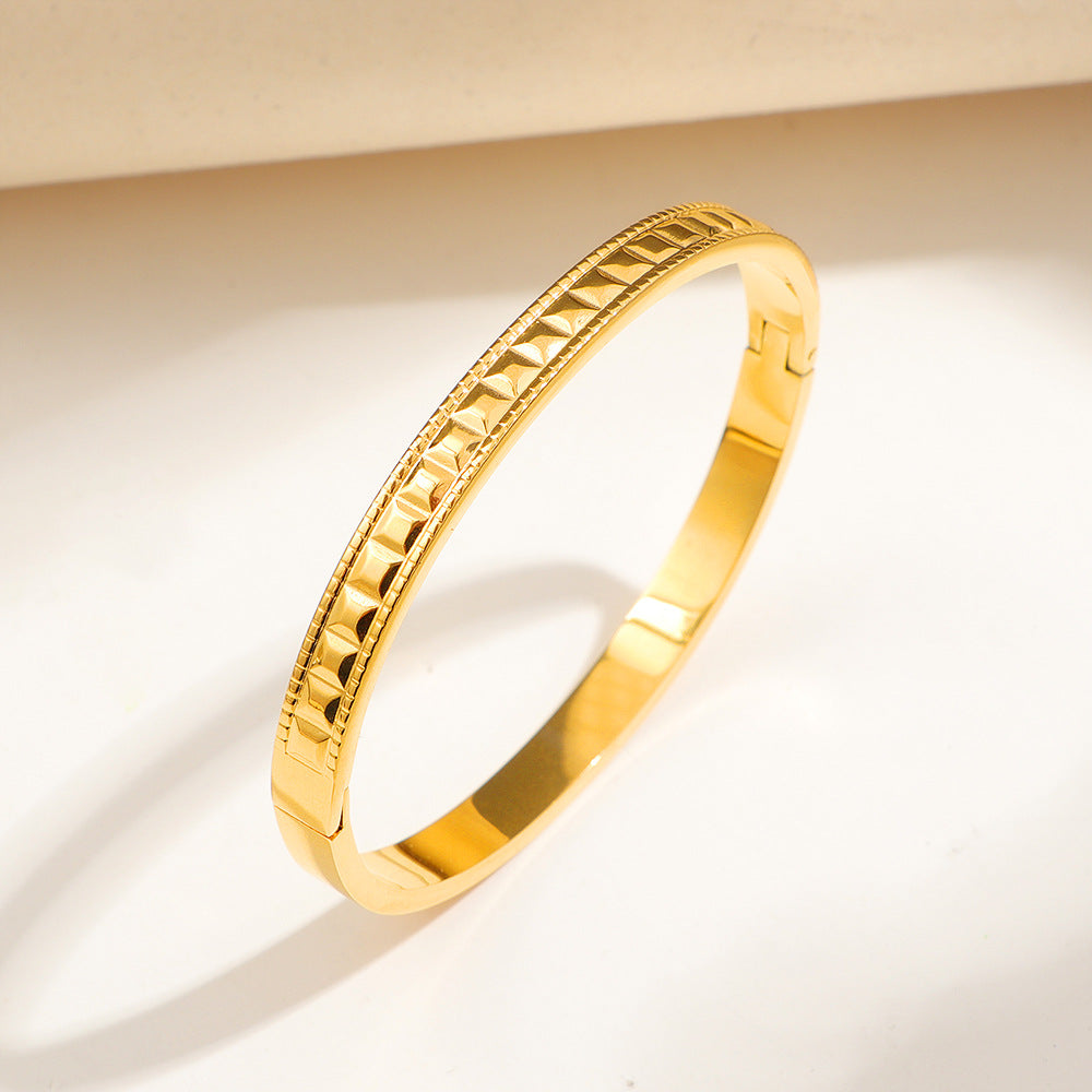 Frauen Elegante Goldplattierte Funkelnde Armband Shop Nory