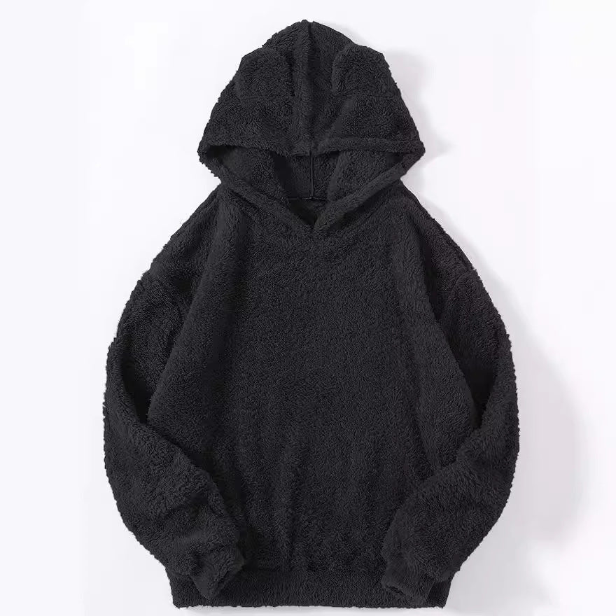 Damen nan kuscheliger Teddy-Hoodie mit Ohren, elastischem Bund und extra weichem Plüsch Shop Nory