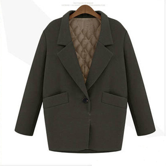 Damen Oversize Wollmix Shortcoat mit gesteppter Innenfütterung und Pattentaschen Shop Nory