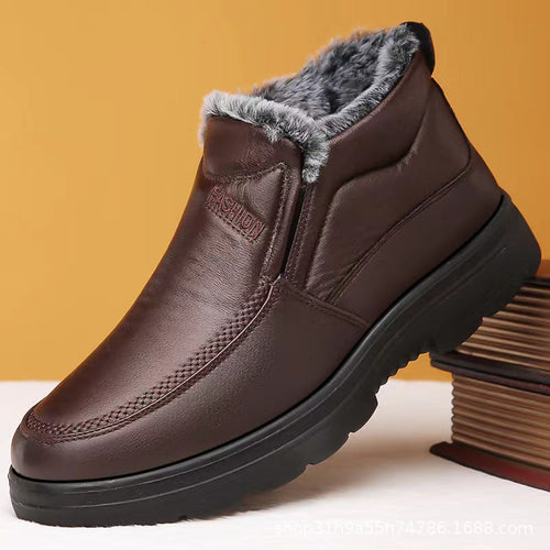 Herren warme Winterstiefel mit weichem Innenfutter