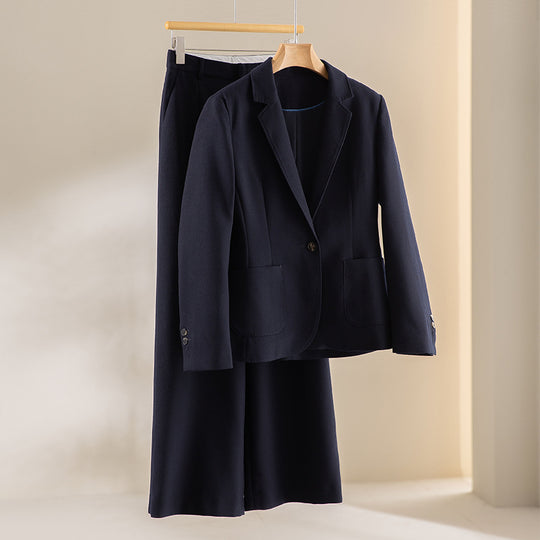 Damen Zweiteiliges Business-Kostüm mit tailliertem Blazer und weitem Midirock Shop Nory