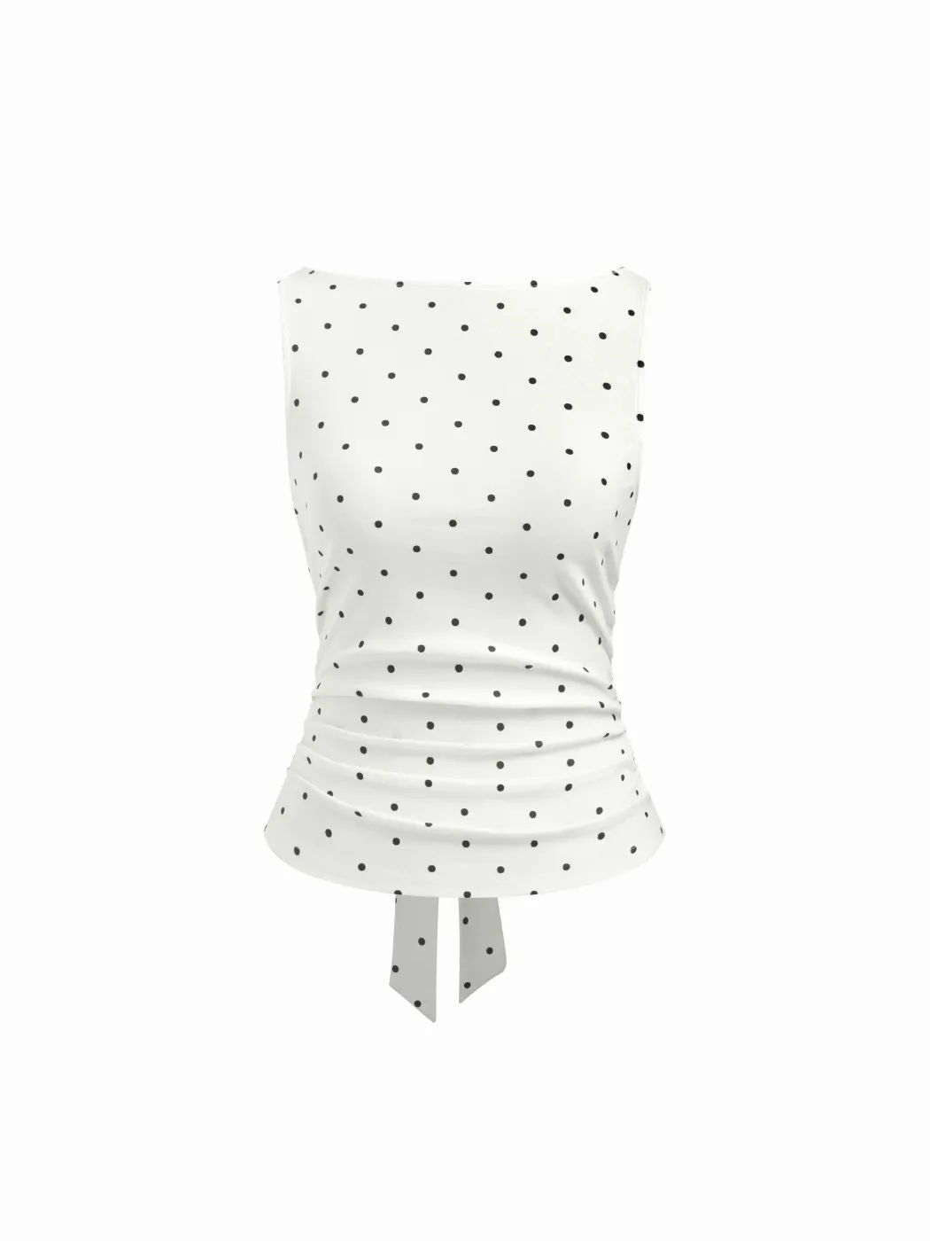 Damen Chic Rollkragen Top mit Raffung und Bindegürtel